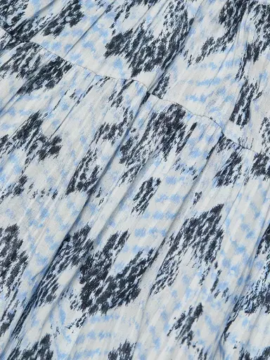 Ulla Johnson Women's Lyria Abstract Cotton-Blend Midi-Dress - Ciel | Thumbnail 7