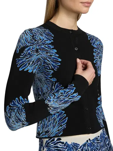 Ulla Johnson Women's Carina Knit Jacquard Cardigan | Thumbnail 6 Ulla Johnson Women's Carina Knit Jacquard Cardigan | Thumbnail 6