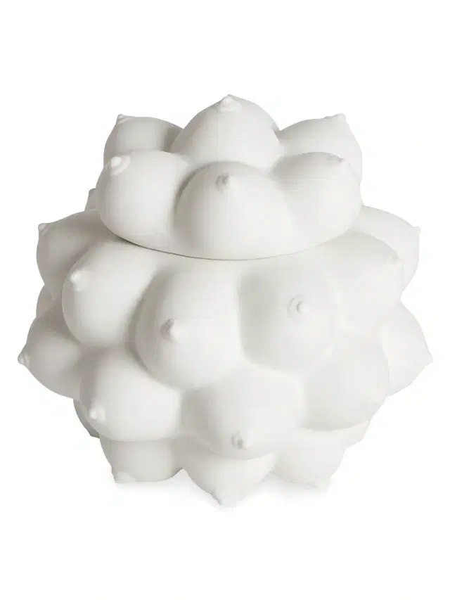 Jonathan Adler Muse Georgia Orb Porcelain Box - White