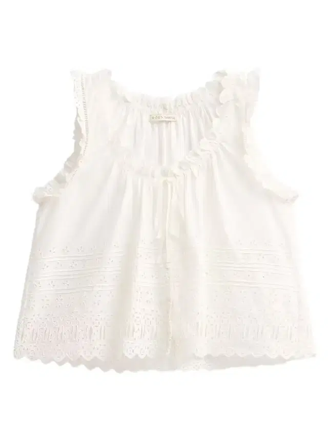 Women's Toussine Eyelet Cotton Top - Salt