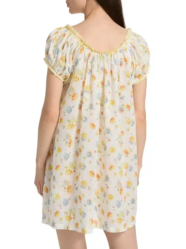 DÔEN Women's Julia Cotton Minidress - Dahlia Floral - Size XXS | Thumbnail 5