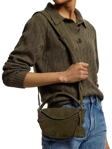 Ralph Lauren Collection Women's Mini Suede Crossbody Bag | Thumbnail 3 Ralph Lauren Collection Women's Mini Suede Crossbody Bag | Thumbnail 3