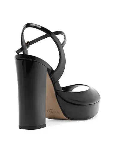 Alexandre Birman Women's Amy 0MM Leather Platform Sandals - Black | Thumbnail 3 Alexandre Birman Women's Amy 0MM Leather Platform Sandals - Black | Thumbnail 3