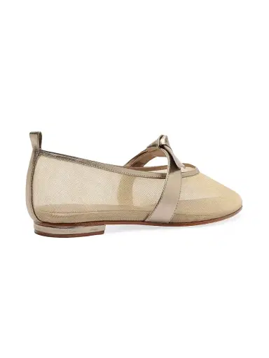 Alexandre Birman Women's Clarita Leather-Trim Mesh Ballet Flats | Thumbnail 3 Alexandre Birman Women's Clarita Leather-Trim Mesh Ballet Flats | Thumbnail 3