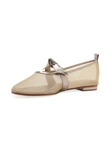 Alexandre Birman Women's Clarita Leather-Trim Mesh Ballet Flats | Thumbnail 5 Alexandre Birman Women's Clarita Leather-Trim Mesh Ballet Flats | Thumbnail 5
