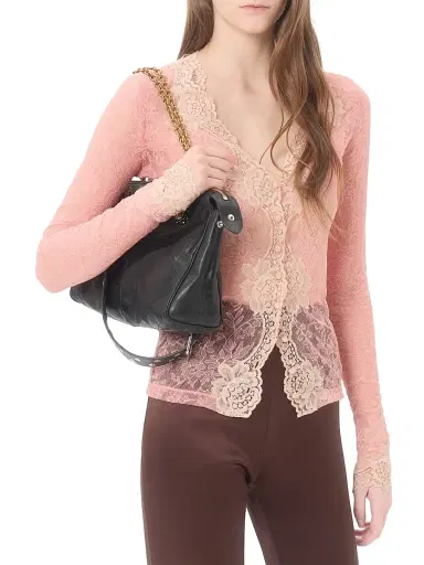 Valentino Garavani Women's Stretch Lace Cardigan | Thumbnail 2 Valentino Garavani Women's Stretch Lace Cardigan | Thumbnail 2