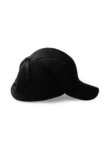 Prada Men's Re-Nylon and Wool Trapper Hat - Black - Size Medium | Thumbnail 3