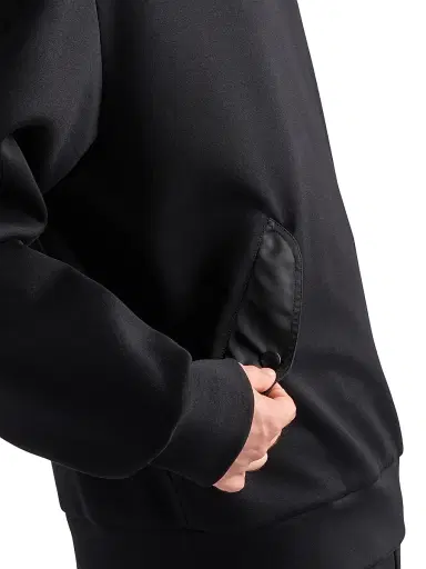 Prada Men's Cotton Fleece and Re-Nylon Hoodie - Black - Size Medium | Thumbnail 6 Prada Men's Cotton Fleece and Re-Nylon Hoodie - Black - Size Medium | Thumbnail 6