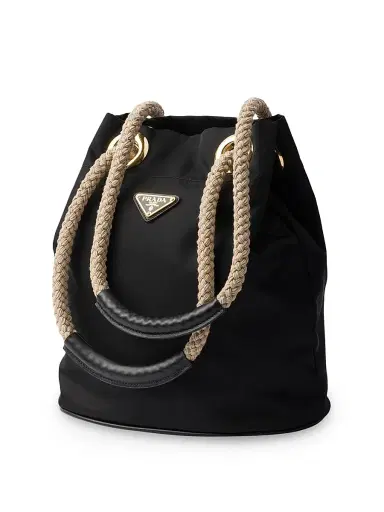 Prada Women's Mariner Re-Nylon Small Bucket Bag - Black | Thumbnail 2