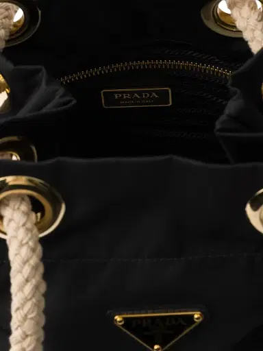 Prada Women's Mariner Re-Nylon Small Bucket Bag - Black | Thumbnail 4