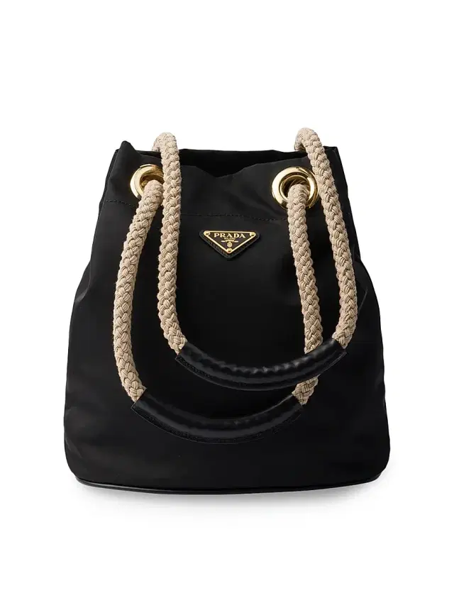 Prada Women's Mariner Re-Nylon  Bucket Bag - Black