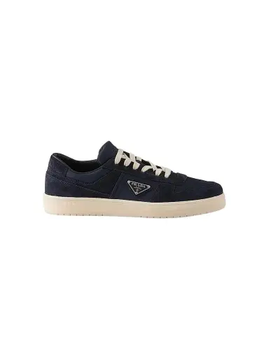 Prada Men's Downtown Re-Nylon and Suede Sneakers - Navy - Size 5 | Thumbnail 1