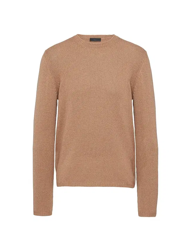 Men's Cashmere Crewneck Sweater - Brown