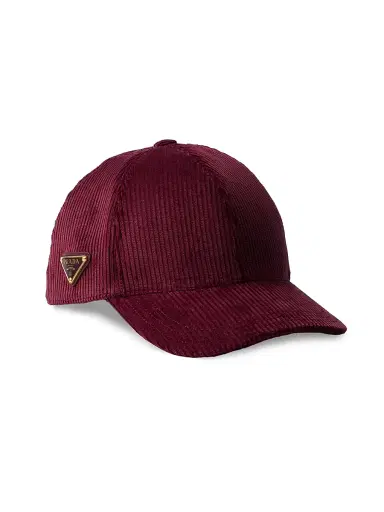 Prada Women's Corduroy Baseball Cap | Thumbnail 1