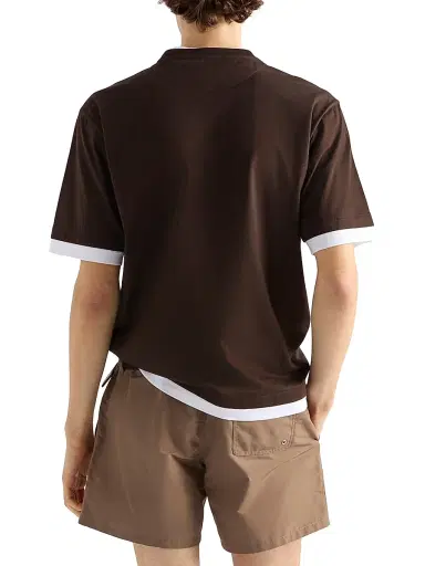 Prada Men's Cotton T-Shirt - Brown - Size XXXL | Thumbnail 3 Prada Men's Cotton T-Shirt - Brown - Size XXXL | Thumbnail 3