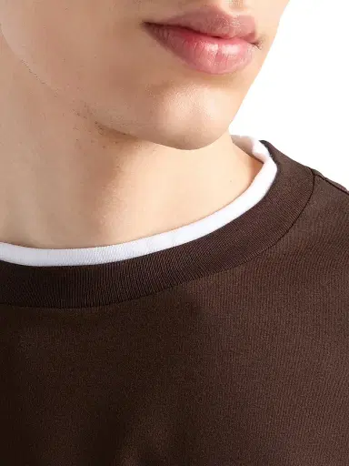 Prada Men's Cotton T-Shirt - Brown - Size XXXL | Thumbnail 5 Prada Men's Cotton T-Shirt - Brown - Size XXXL | Thumbnail 5