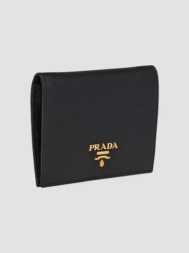 Prada Women's Saffiano Leather Wallet - Black | Thumbnail 2