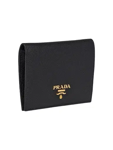 Prada Women's Saffiano Leather Wallet - Black | Thumbnail 1