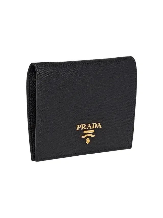 Prada Women's  Saffiano Leather Wallet - Black