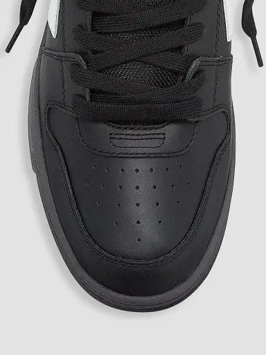 Off-White Men's Out Of Office Leather Sneakers - Black White | Thumbnail 4 Off-White Men's Out Of Office Leather Sneakers - Black White | Thumbnail 4