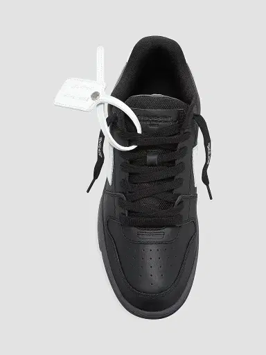 Off-White Men's Out Of Office Leather Sneakers - Black White | Thumbnail 5 Off-White Men's Out Of Office Leather Sneakers - Black White | Thumbnail 5