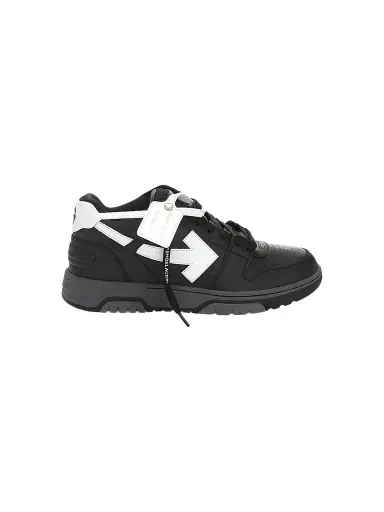 Off-White Men's Out Of Office Leather Sneakers - Black White | Thumbnail 1 Off-White Men's Out Of Office Leather Sneakers - Black White | Thumbnail 1