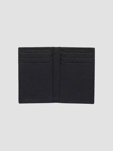 Prada Men's Saffiano Leather Card Holder - Black - Size 0 | Thumbnail 3