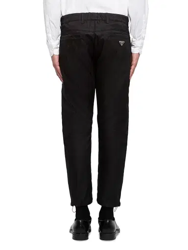 Prada Men's Re-Nylon Trousers - Black - Size 38 | Thumbnail 4