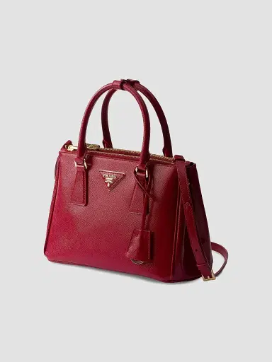 Prada Women's Galleria Small Saffiano Leather Top Handle Bag - Red | Thumbnail 2