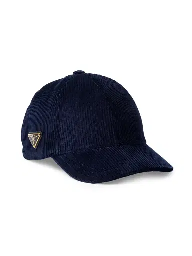 Prada Women's Corduroy Baseball Cap | Thumbnail 1 Prada Women's Corduroy Baseball Cap | Thumbnail 1
