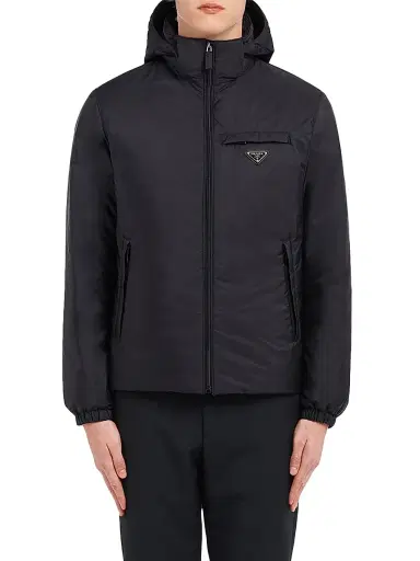 Prada Men's Re-Nylon Puffer Jacket - Black - Size 48 | Thumbnail 2