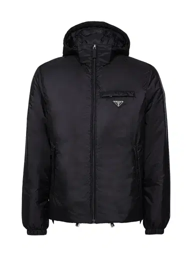 Prada Men's Re-Nylon Puffer Jacket - Black - Size 48 | Thumbnail 1