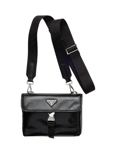 Prada Men's Leather Smartphone Case - Black | Thumbnail 1