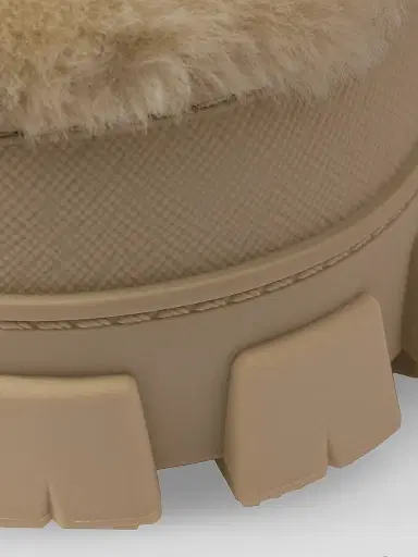 Prada Women's Shearling Après Ski Booties - Beige Khaki - Size 15 | Thumbnail 6 Prada Women's Shearling Après Ski Booties - Beige Khaki - Size 15 | Thumbnail 6