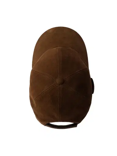 Prada Women's Suede Baseball Cap - Brown - Size Large | Thumbnail 2
