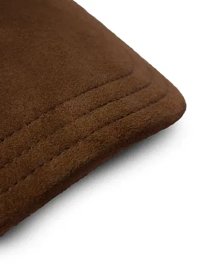 Prada Women's Suede Baseball Cap - Brown - Size Large | Thumbnail 3