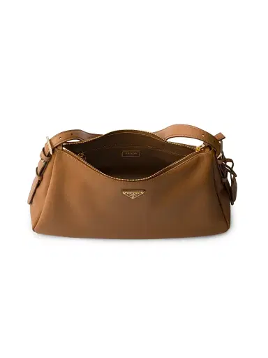 Prada Women's Aimée Leather Shoulder Bag - Brown | Thumbnail 4 Prada Women's Aimée Leather Shoulder Bag - Brown | Thumbnail 4