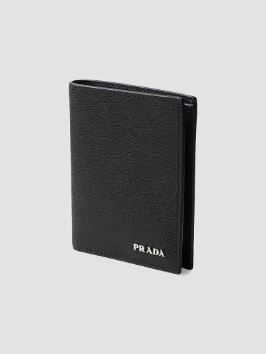 Prada Men's Saffiano Leather Wallet | Thumbnail 4 Prada Men's Saffiano Leather Wallet | Thumbnail 4