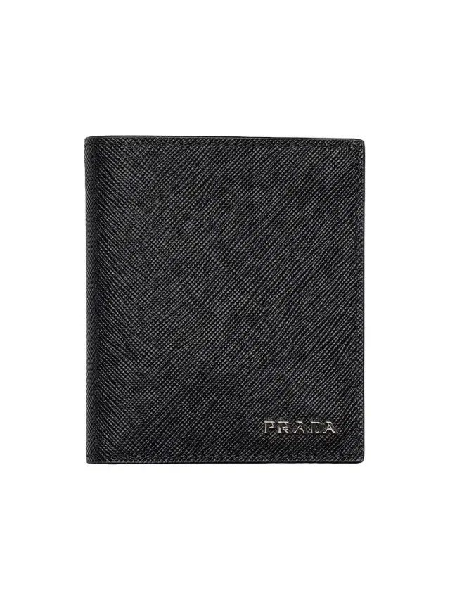 Prada Men's Saffiano Leather Wallet - Black