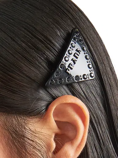 Prada Women's Plexiglass Hair Clip | Thumbnail 2 Prada Women's Plexiglass Hair Clip | Thumbnail 2