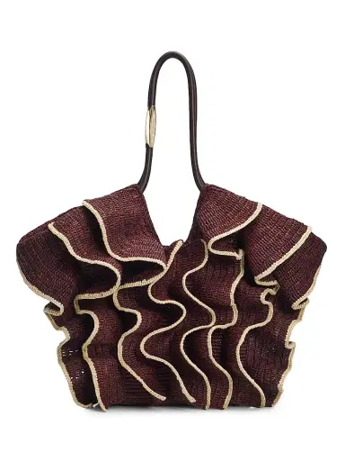 Zimmermann Women's Goldentime Medium Raffia Tote Bag | Thumbnail 1 Zimmermann Women's Goldentime Medium Raffia Tote Bag | Thumbnail 1
