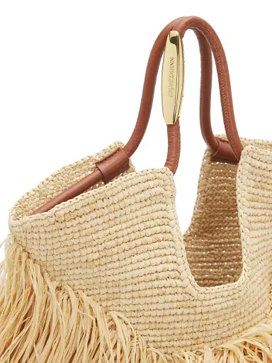 Zimmermann Women's Goldentime Fringed Tote Bag - Natural | Thumbnail 5