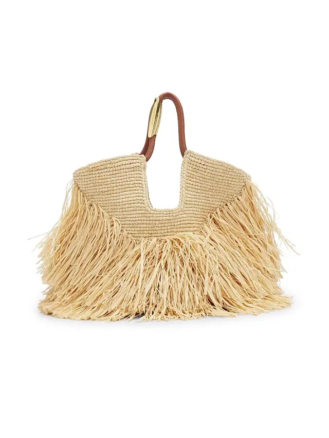 Zimmermann Women's Goldentime  Fringed Tote Bag - Natural