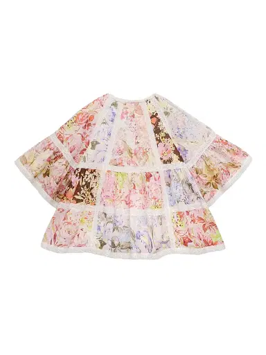 Zimmermann Little Girl's & Girl's Solstice Lace-Trimmed Spliced Dress - Spliced | Thumbnail 2