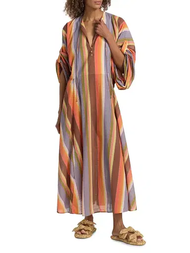Zimmermann Women's Solstice Cotton Tunic Maxi Dress | Thumbnail 2