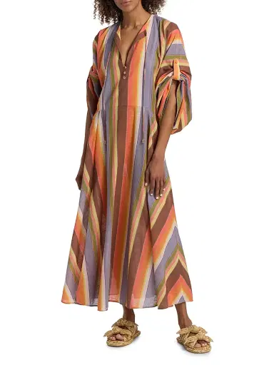 Zimmermann Women's Solstice Cotton Tunic Maxi Dress | Thumbnail 3