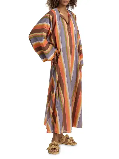 Zimmermann Women's Solstice Cotton Tunic Maxi Dress | Thumbnail 4