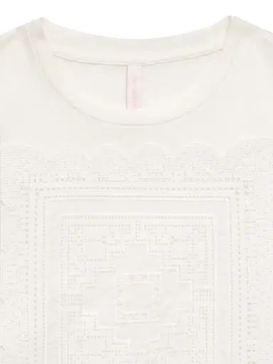 Zimmermann Baby Girl's,Little Girl's & Girl's Solstice Appliqué Linen-Cotton T-Shirt | Thumbnail 2 Zimmermann Baby Girl's,Little Girl's & Girl's Solstice Appliqué Linen-Cotton T-Shirt | Thumbnail 2