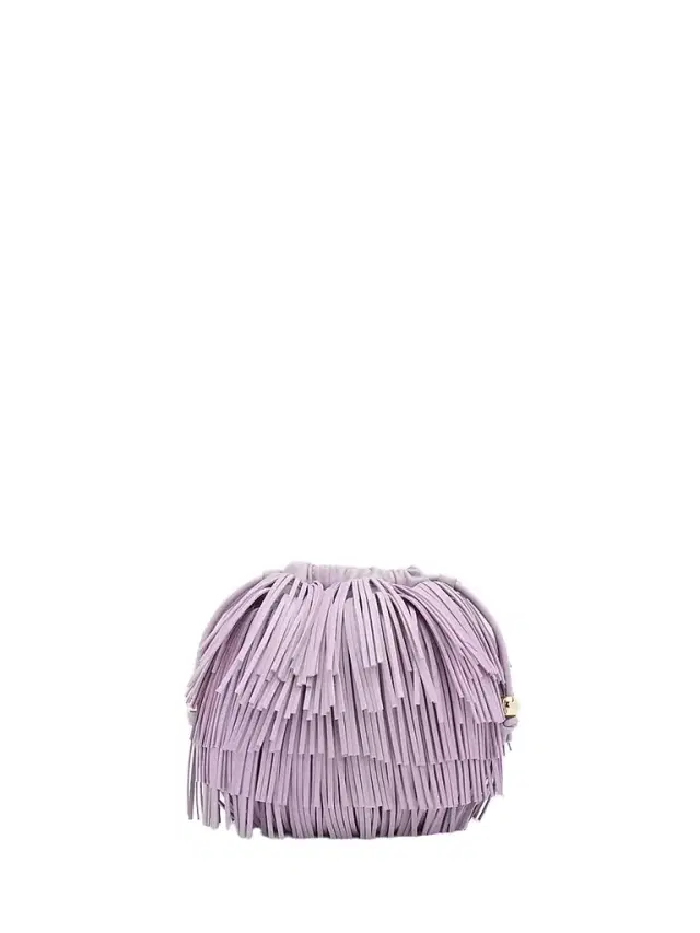 Zimmermann Women's Fringe Leather Crossbody Bag - Lilac