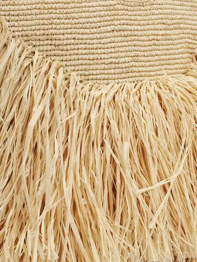 Zimmermann Women's Goldentime Fringed Tote Bag - Natural | Thumbnail 6